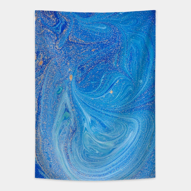 Blue Watercolor Tapestry by NewburyBoutique