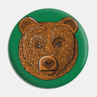 Bear Portrait Pin