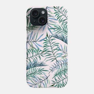 Green Tropical Leaves Phone Case