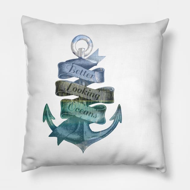 Better Looking Oceans Pillow by usastore