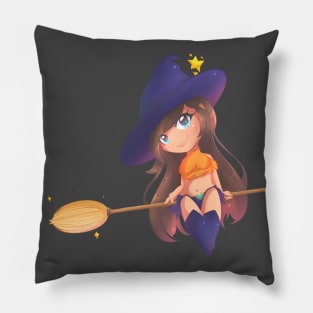 Chibi Witch - QueenOfArt Pillow