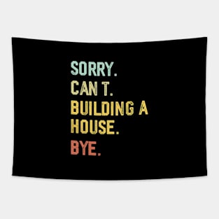 Building House Assistant Husband Home Builder Contractor Tapestry