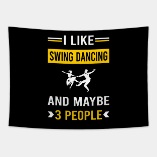 3 People Swing Dancing Dance Tapestry