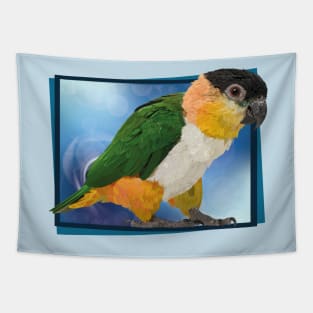 black headed caique Tapestry