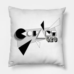 CopArt420 Logo Noir Design Pillow