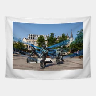 Luxembourg; City; Place; old town; Houses; Place du Theater Tapestry