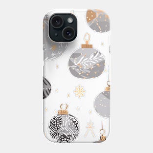 Christmas ornaments pattern Phone Case