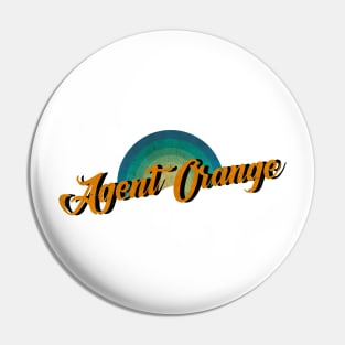 vintage retro Agent Orange Pin