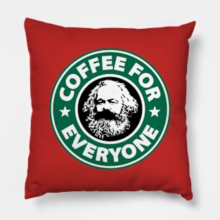 Karl Marx coffee time Pillow