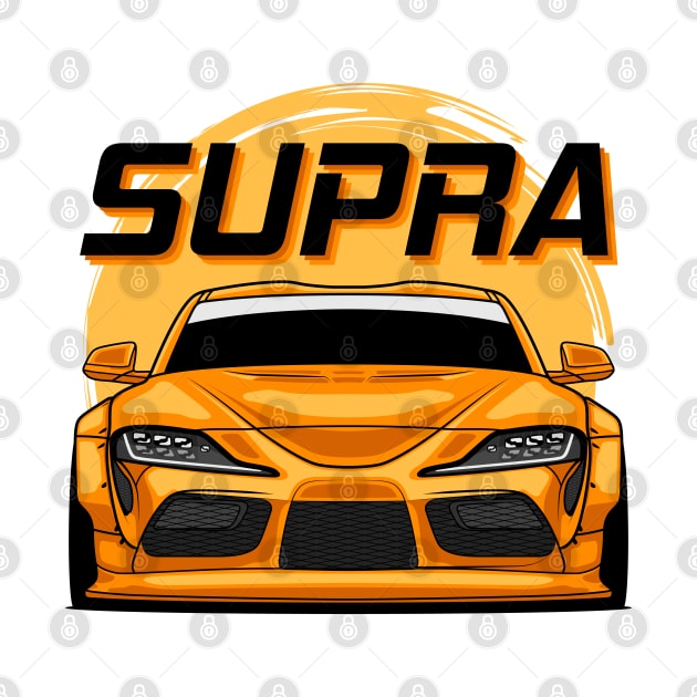 Orange Supra MK V by GoldenTuners