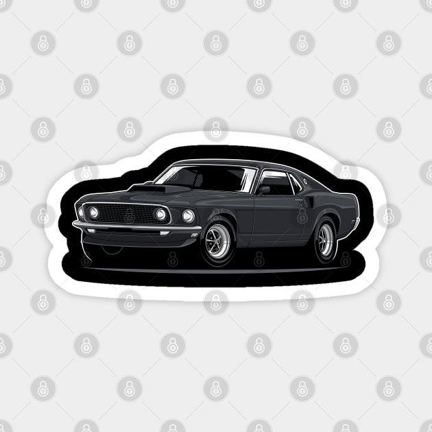 Mustang 429 Boss Magnet by afrcreativeart