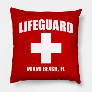 Lifeguard Miami Beach Pillow