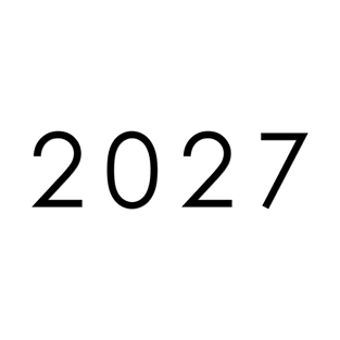 Simple Black / Dark 2027 year T-Shirt