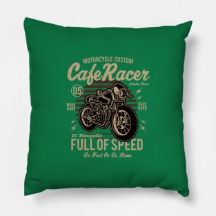 Modern Cafe Racer - Motorcycle Custom Pillow