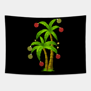 christmas palm tree coconut for boys girls Tapestry