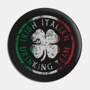 Irish Italian Drinking Team Pin