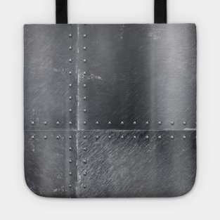 Solid Metal- Silver Tote