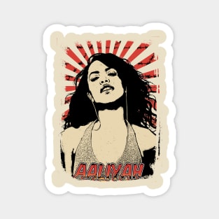 Aaliyah 80s Retro Vintage Aesthetic Magnet