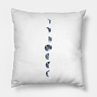 Moon Phases | Horizontal | Watercolor Pillow