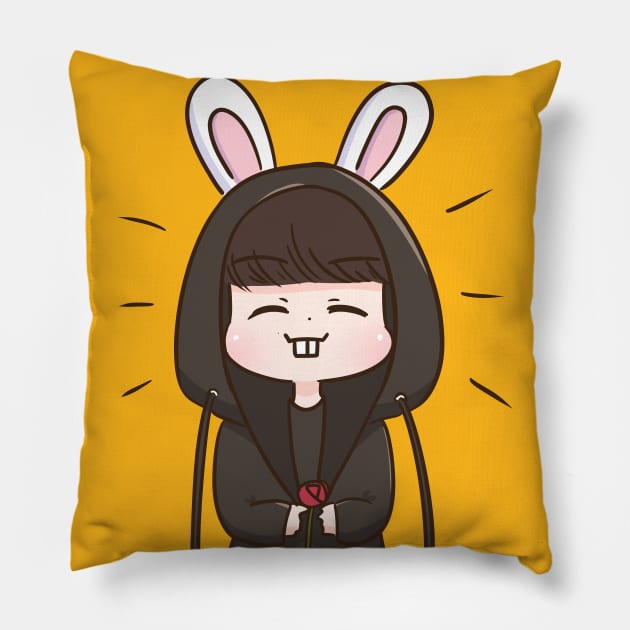 Bunny Jungkook Pillow by Oricca