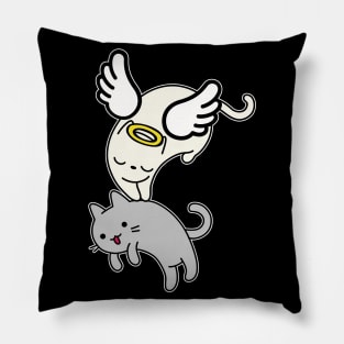 Angel Cat Guardian Pillow