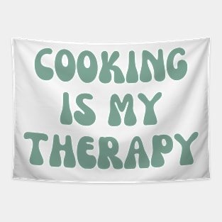 Cooking is my therapy. Funny phrase for chefs and cooking lovers Tapestry