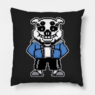 Sans in Bloodborne Pillow