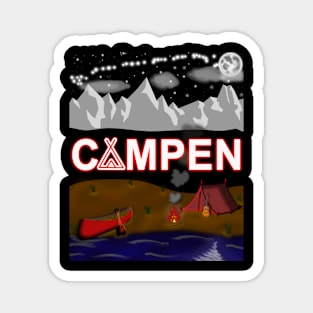 CAMPEN Design Camping Women Men Children Magnet