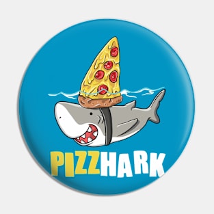 Cute Funny Pizza Shark Men Women Boys Girls Kids Gift Pin