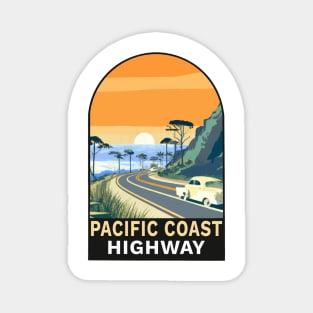 Pacific Coast Highway Decal Magnet