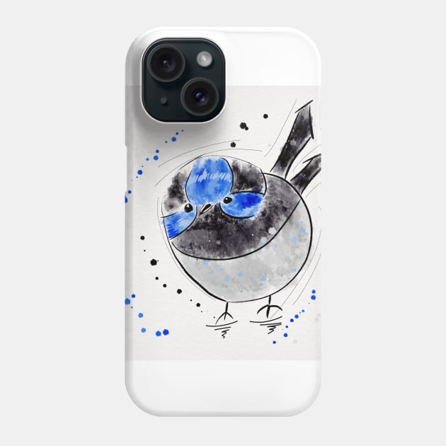 Wren Phone Case by Flaxenart