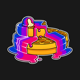 Bi Bisexual Pride Waffles LGBT T-Shirt