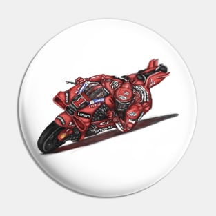 Drawing/Sketching MotoGP Team No 1 Pin