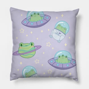 Cute Cosmic Frogs Pillow