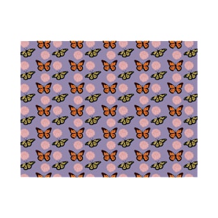 Aesthetic Purple Butterfly Pattern by Courtney Graben T-Shirt