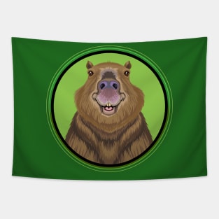 Capybara Circle Tapestry