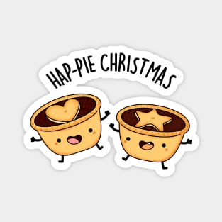 Hap-pie Christmas Funny yChristmas Pun Magnet