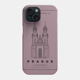 Prague Minimal Poster Phone Case