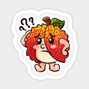 Confused Lychee Magnet