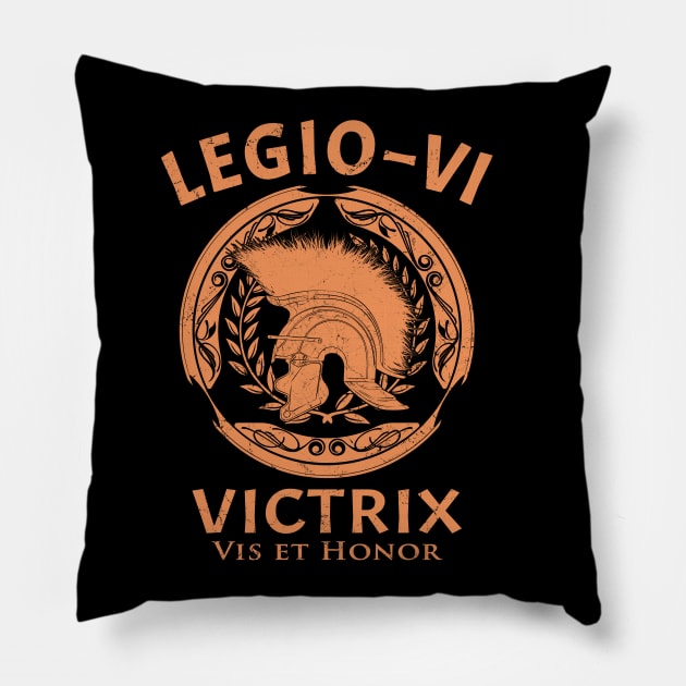 Legio VI Victrix Pillow by NicGrayTees