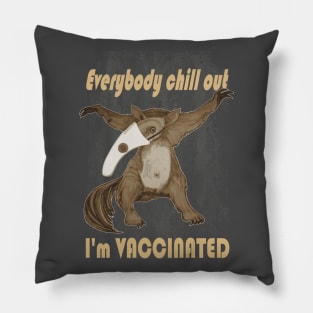 vaccinated anteater Pillow