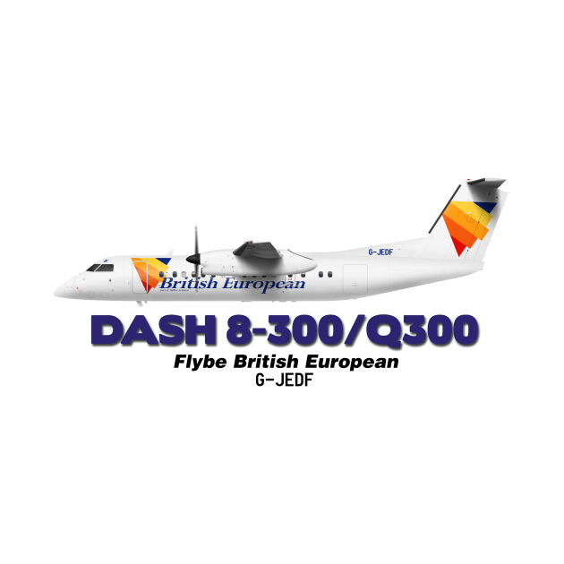 DeHavilland Canada Dash 8-300/Q300 - Flybe British European by TheArtofFlying