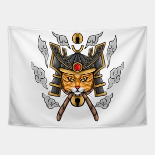 Cat Samurai Tapestry