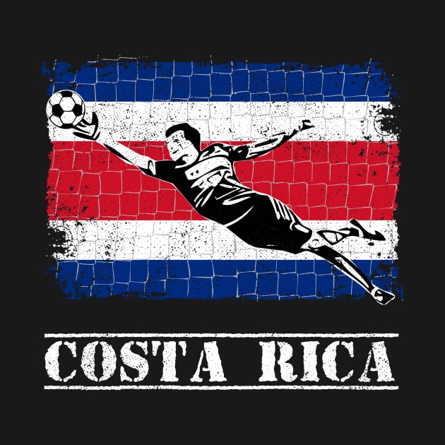 Costa Rica Soccer Supporter Goalkeeper Shirt by zeno27