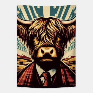 Hairy Coo art Tapestry