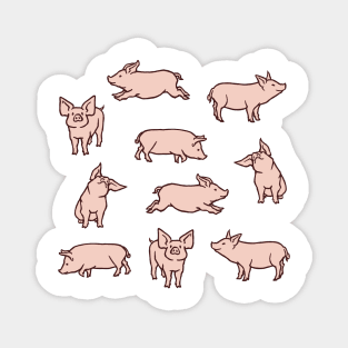 little pigs vibin' Magnet