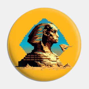 The Great Sphinx Pixel Art Pin