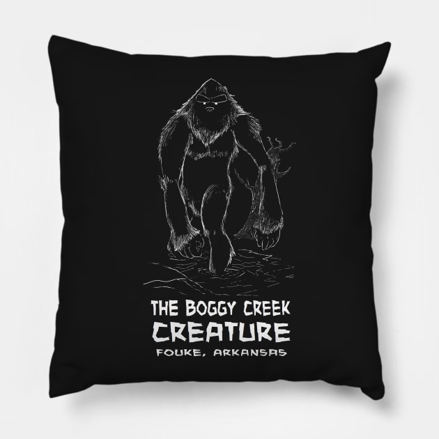 The Boggy Creek Creature Pillow by ArtEnceladus