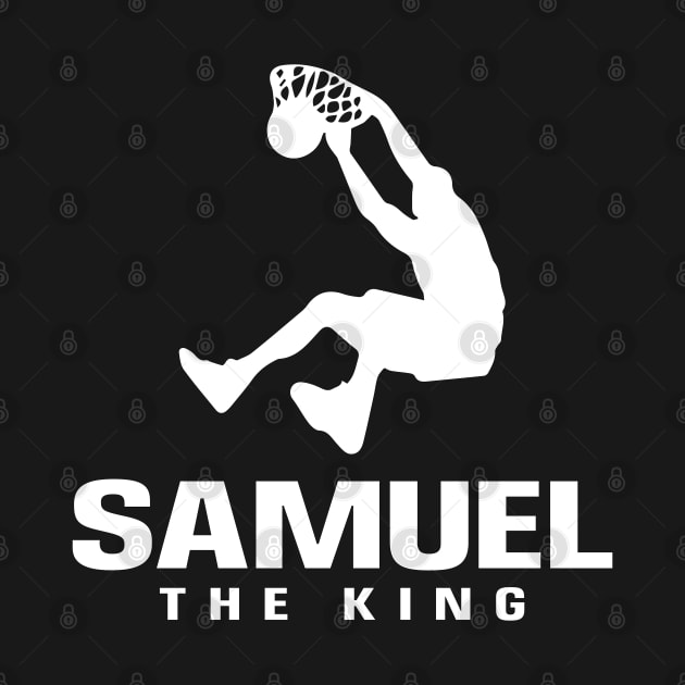 Samuel Custom Player Basketball Your Name The King by Baseball Your Name