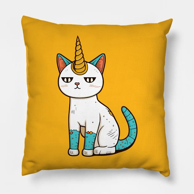 The Unique, Awesome and Magic Unicorn Cat Pillow by bestcoolshirts